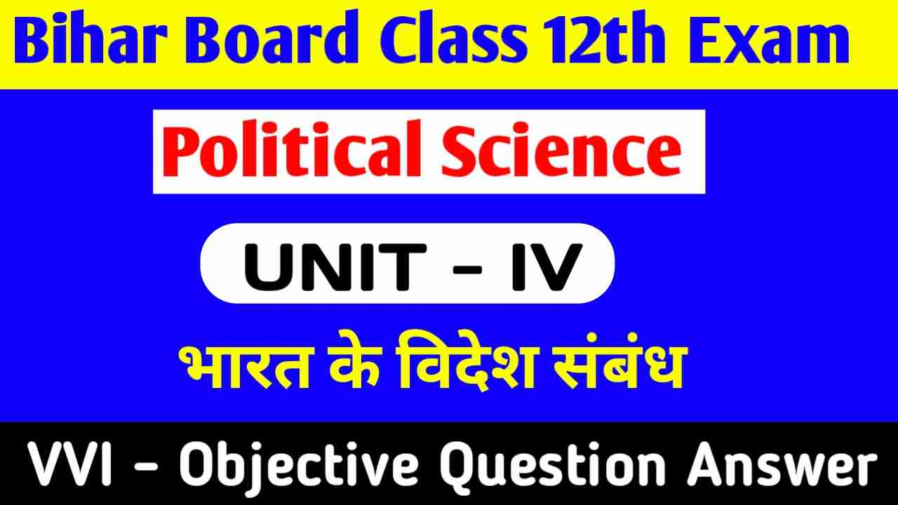 Political Science Objective Question Class 12