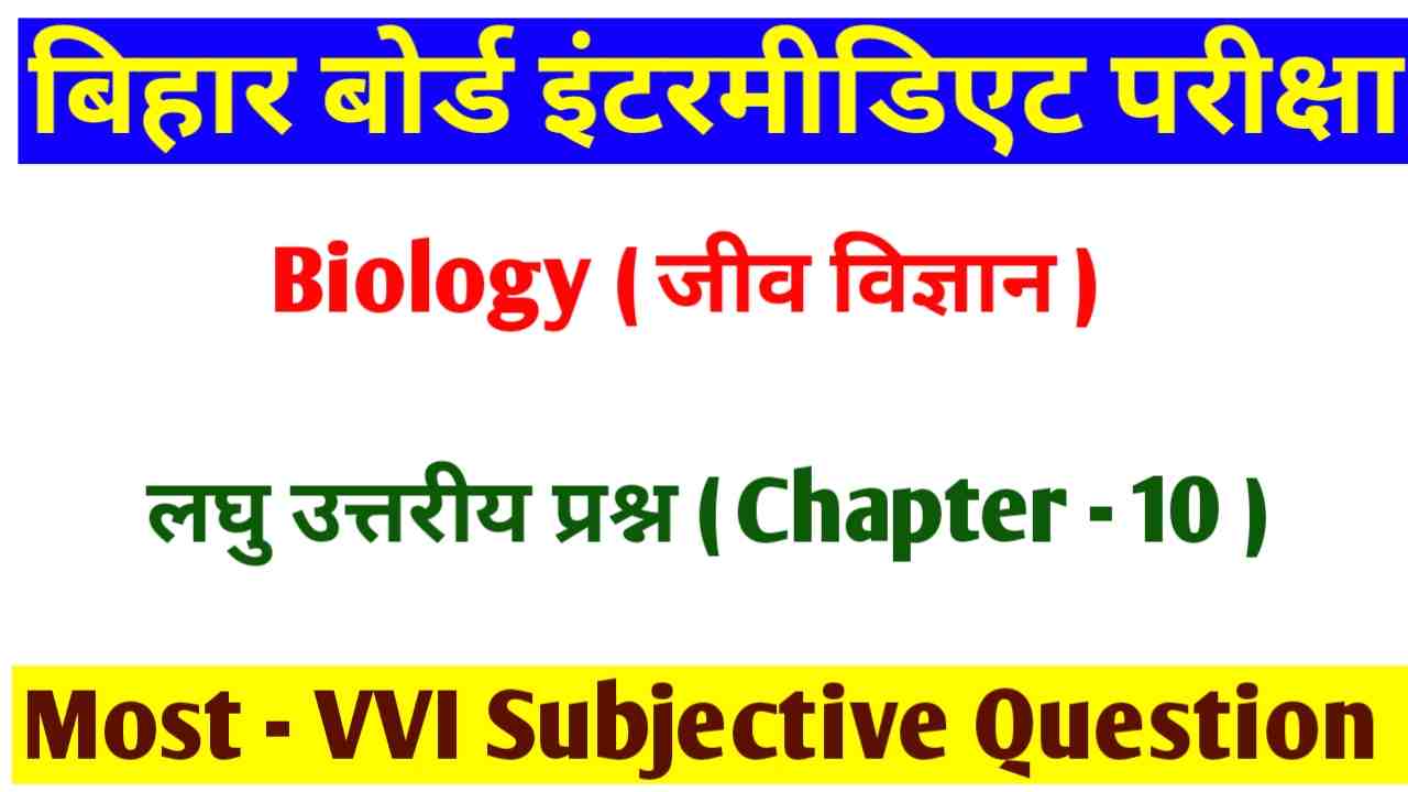 12th Biology Question Paper